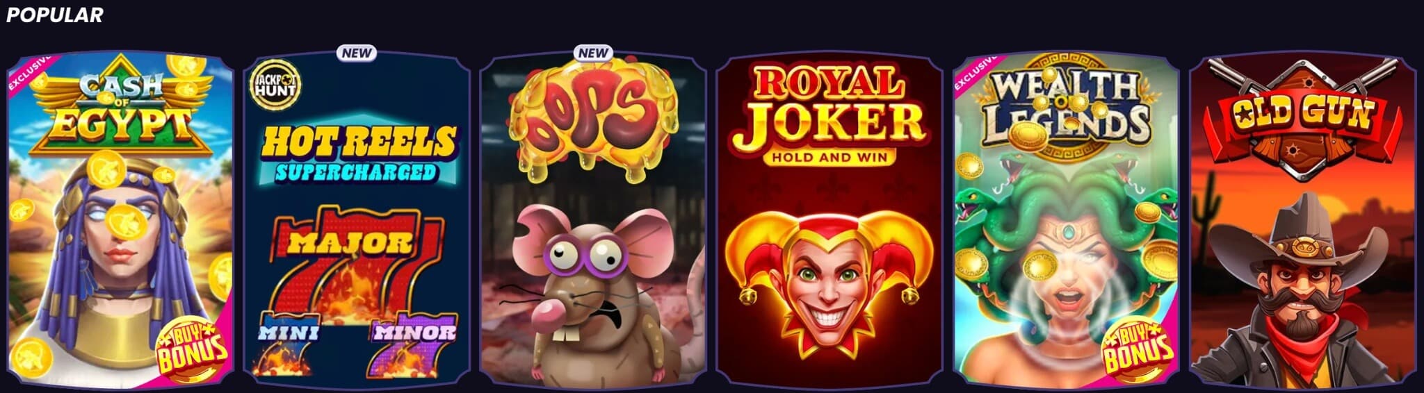 populaire spellen bij funbet desktop
